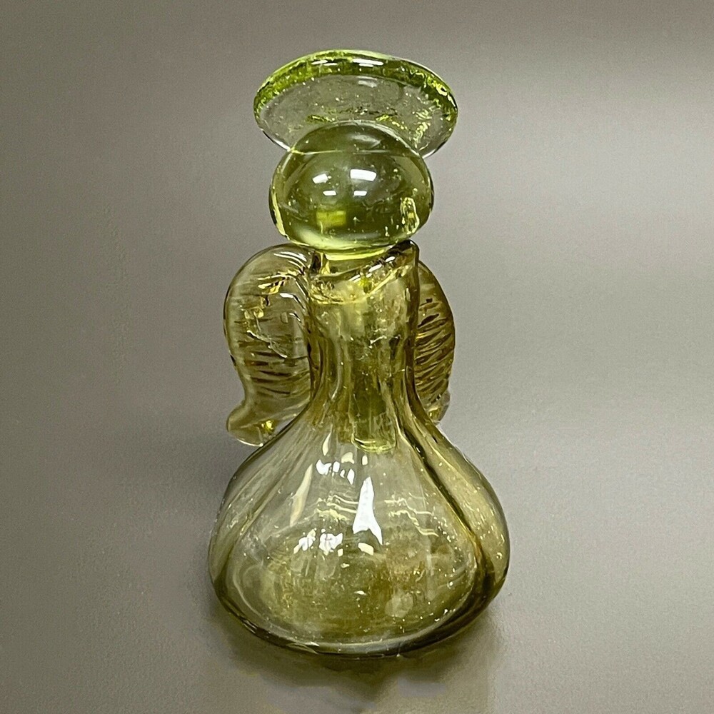 Oil‎ Vinegar Glass Bottle Dispenser Container Angel 4 1/4" High